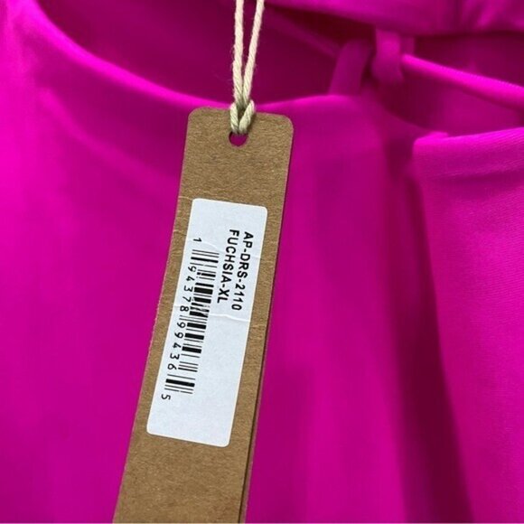 NWT SKIMS lace up mini dress in fuscia Size XL Bright Pink Stretch • - Picture 5 of 7